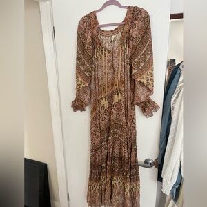 Spell Earthy Tones Long Sleeve Dress